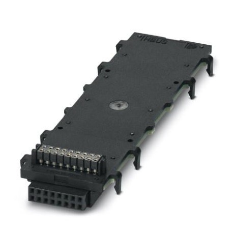 Phoenix contact HBUS 107,6-16P-1S BK S660 DIN rail connector, number of positions: 16, pitch: 2.54 m..
