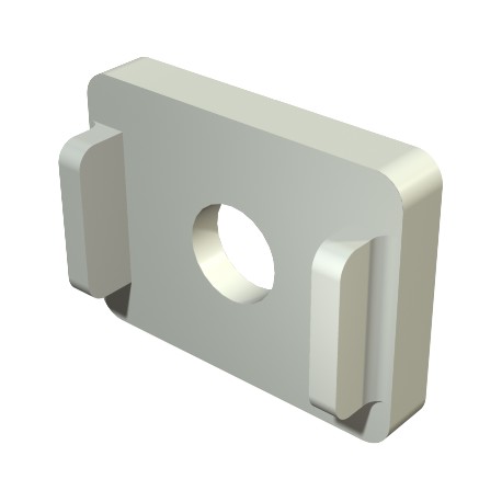 Obo-bettermann 2033 D 25x19 OBO BETTERMANN Spacer for cable clamp, 25,5x19x4mm, Light grey, 7035, Polystyrene, PS