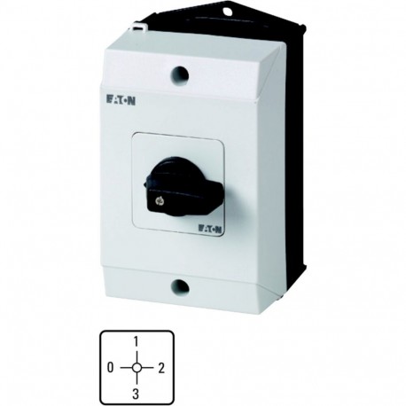 Eaton-moeller T0-3-15053/I1 Y7-221111 EATON ELECTRIC Step switches, Contacts: 6, 20 A, front plate: 0-3, 90 °, main..