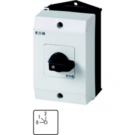 Eaton-moeller T0-1-15023/I1 Y7-222553 EATON ELECTRIC Step switches, Contacts: 2, 20 A, front plate: 0-2, 45 °, Unin..