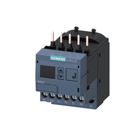 Siemens 3RR2241-1FA30 Monitoring relay, can be mounted to Contactor 3RT2, Size S00 standard, digitally adjus..