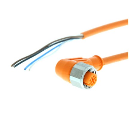 Omron Y92E-S12PVC4A5M-L Y92ES12PVC4A5ML OMRON With cable, Angled, 4 wire 5m M12 F & B IP69K