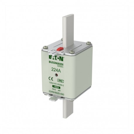 EATON - MOELLER NH FUSE 224AMP 690V aM SIZE 2 NH FUSE 224AMP 690V aM SIZE 2 224NHM2B-690 EATON ELECTRIC Fuse-link, low voltage, 100 A, AC 690 V, NH00, aM,..