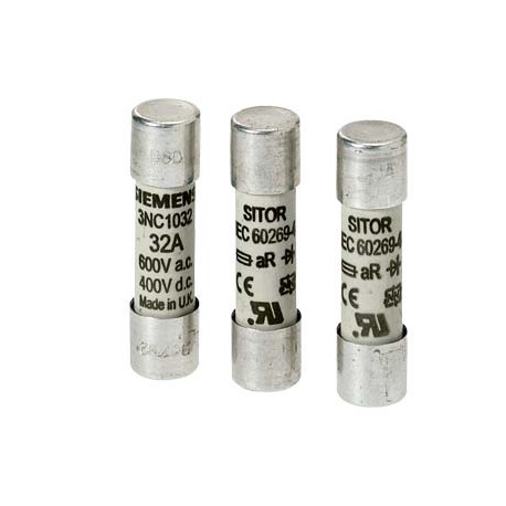 Siemens 3NC2250-5 SITOR cylindrical fuse link, 22x58 mm, 50 A, aR, Un AC: 690 V, Un DC: 500 V, DC according ..