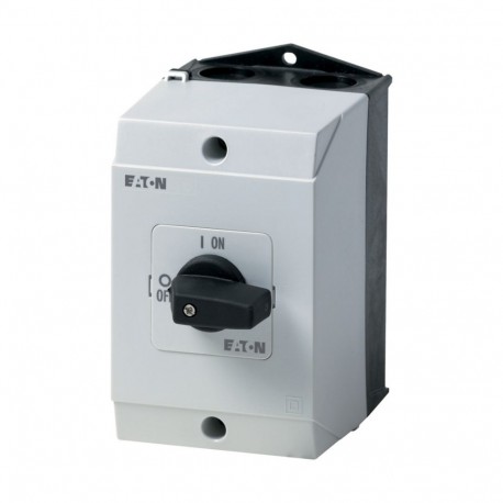 Eaton-moeller P1-25/I2H/N Y7-226901 EATON ELECTRIC On-Off switch, 3 pole + N, 25 A, surface mounting, hard knockout..