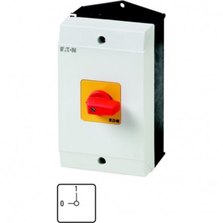 EATON - MOELLER P1-25/I2H-RT/N P1-25/I2H-RT/N 227865 Y7-227865 EATON ELECTRIC On-Off switch, 3 pole + N, 25 A, Emergency-Stop function, sur..