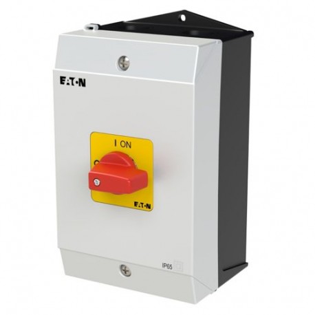 Eaton-moeller P1-32/I2H-RT/N Y7-227876 EATON ELECTRIC On-Off switch, 3 pole + N, 32 A, Emergency-Stop function, sur..