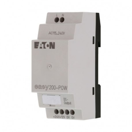 Eaton-moeller EASY200-POW 0004520990 EATON ELECTRIC Switched-mode power supply unit, 100-240VAC/24VDC/12VDC, 0.35A/..