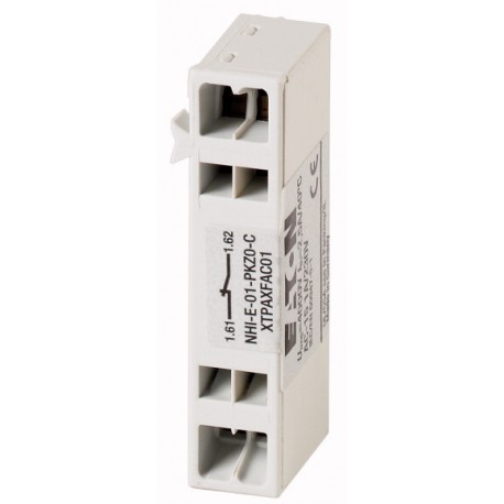 Eaton-moeller NHI-E-01-PKZ0-C XTPAXFAC01 EATON ELECTRIC Standard auxiliary contact, 1 N/C, flush mounting, spring c..