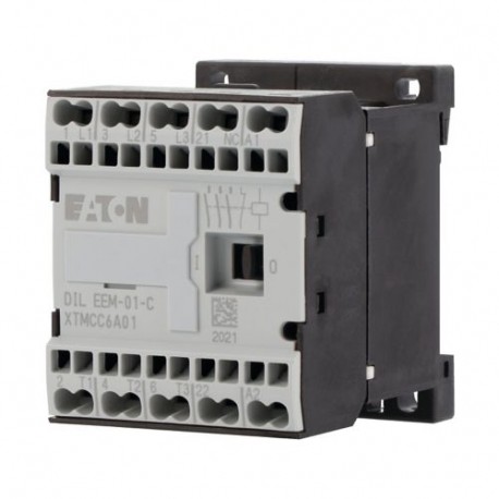 Eaton-moeller DILEEM-01-C(230V50HZ,240V60HZ) Y7-230135 EATON ELECTRIC Contactor, 3p+1N/C, 3kW/400V/AC3