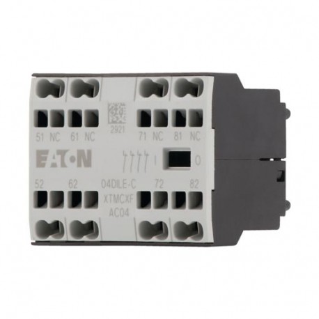 Eaton-moeller 04DILE-C Y7-230258 EATON ELECTRIC Auxiliary contact, 4 N/C, surface mounting, spring clamp connection