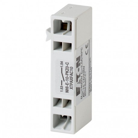 Eaton-moeller +NHI-E-10-PKZ0-C EATON ELECTRIC Standard auxiliary contact, 1N/O, spring-cage terminals. Can only be ..