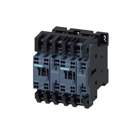 Siemens 3RA2324-8XB30-2AC2 Reversing contactor assembly AC-3,5,5 kW/400 V,AC24V,50/60Hz 3-pole, Size S0 Spri..