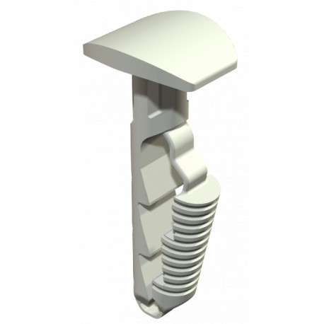 Obo-bettermann 910 STP 6x30 OBO BETTERMANN Push-fit plug with mushroom, 6x30mm, Grey-white, 9002, Polyamide, PA