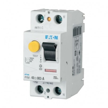 Eaton-moeller PFIM-16/2/001-A-MW Y7-235422 EATON ELECTRIC Residual current circuit breaker (RCCB), 16A, 2p, 10mA, t..