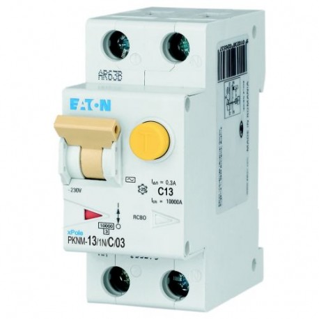 Eaton-moeller PKNM-13/1N/C/03-MW Y7-236142 EATON ELECTRIC RCD/MCB combination switch, 13A, 300mA, miniature circuit..