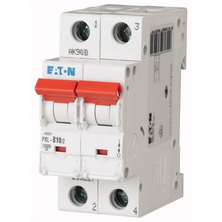 Eaton-moeller PXL-B10/2 EATON ELECTRIC Over current switch, 10A, 2p, B-Char, AC