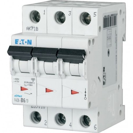 Eaton-moeller FAZ6-B50/3 Y7-239118 EATON ELECTRIC Miniature circuit breaker (MCB), 50A, 3 p, type B characteristic,..