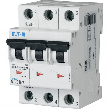Eaton-moeller FAZT-B16/3 Y7-240883 EATON ELECTRIC Miniature circuit breaker (MCB), 16A, 3p, B-Char, AC