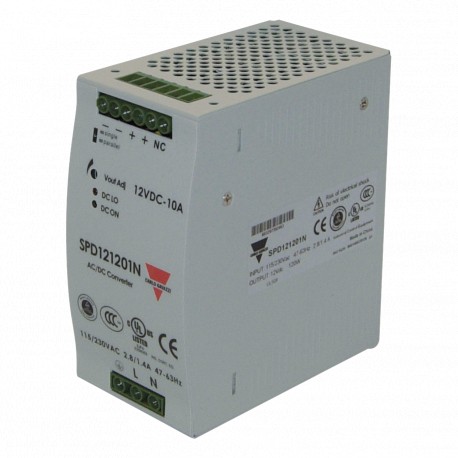 Carlo-gavazzi SPD241201BN CARLO GAVAZZI Selected parameters MODEL Din Rail AC INPUT VOLTAGE 90 264V OUTPUT POWER 120W PARA..