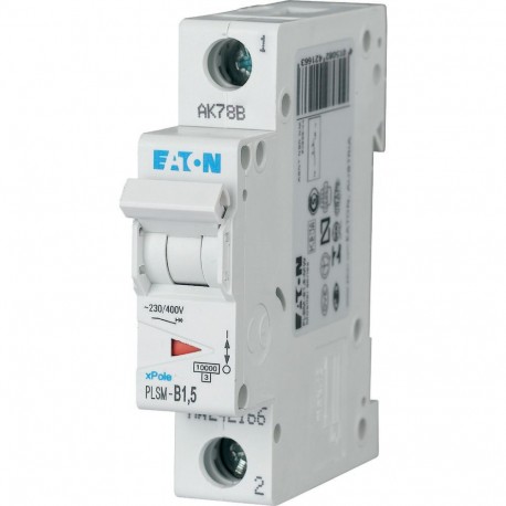 EATON - MOELLER PLSM-B1,5-MW PLSM-B1,5-MW 242166 EATON ELECTRIC Over current switch, 1, 5 A, 1p, type B characteristic