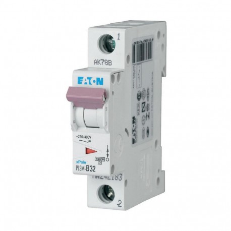 Eaton-moeller PLSM-B32-MW Y7-242183 EATON ELECTRIC Over current switch, 32A, 1p, type B characteristic