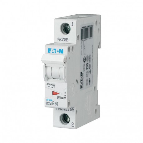 EATON - MOELLER PLSM-B50-MW PLSM-B50-MW 242185 Y7-242185 EATON ELECTRIC Over current switch, 50A, 1p, type B characteristic