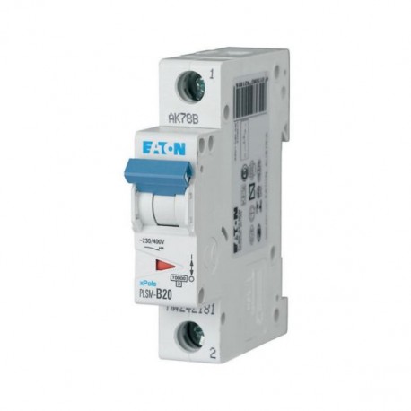 Eaton-moeller PLSM-C20-MW Y7-242207 EATON ELECTRIC Over current switch, 20A, 1p, type C characteristic