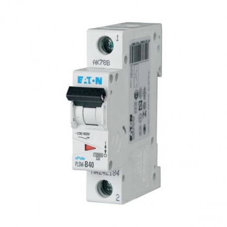 Eaton-moeller PLSM-C40-MW Y7-242210 EATON ELECTRIC Over current switch, 40A, 1p, type C characteristic