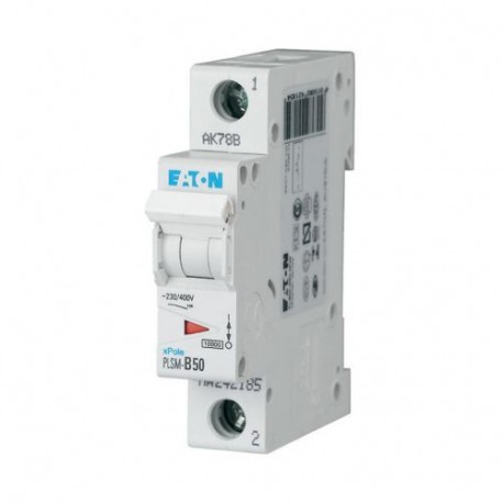 Eaton-moeller PLSM-C50-MW Y7-242211 EATON ELECTRIC Over current switch, 50A, 1p, type C characteristic