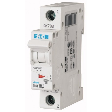 Eaton-moeller PLSM-D1,6-MW EATON ELECTRIC Over current switch, 1, 6 A, 1p, type D characteristic