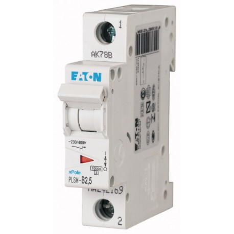 Eaton-moeller PLSM-D2,5-MW EATON ELECTRIC Over current switch, 2, 5 A, 1p, type D characteristic