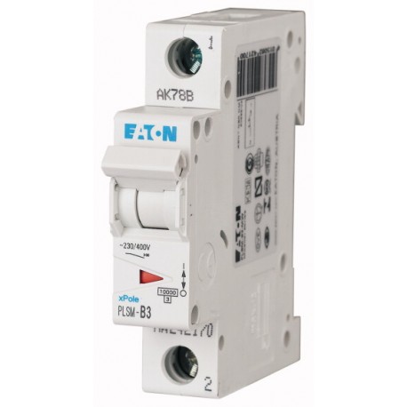 Eaton-moeller PLSM-D3-MW EATON ELECTRIC Over current switch, 3A, 1p, type D characteristic