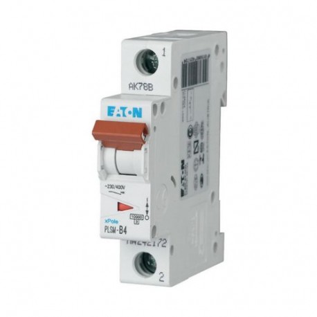 EATON - MOELLER PLSM-D4-MW PLSM-D4-MW 242221 EATON ELECTRIC Over current switch, 4A, 1p, type D characteristic