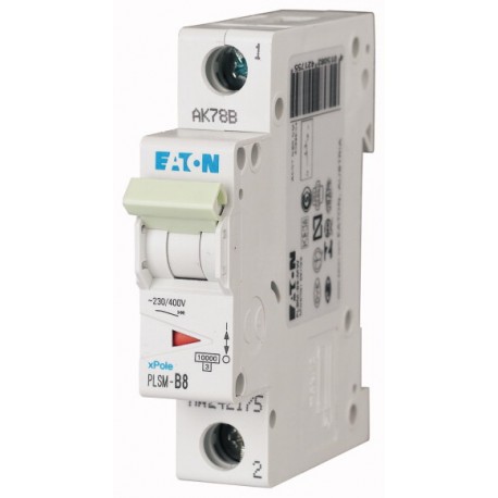 Eaton-moeller PLSM-D8-MW EATON ELECTRIC Over current switch, 8A, 1p, type D characteristic