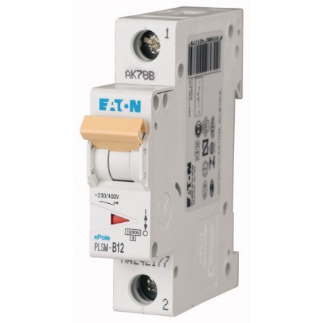 EATON - MOELLER PLSM-D12-MW PLSM-D12-MW 242226 EATON ELECTRIC Over current switch, 12A, 1p, type D characteristic