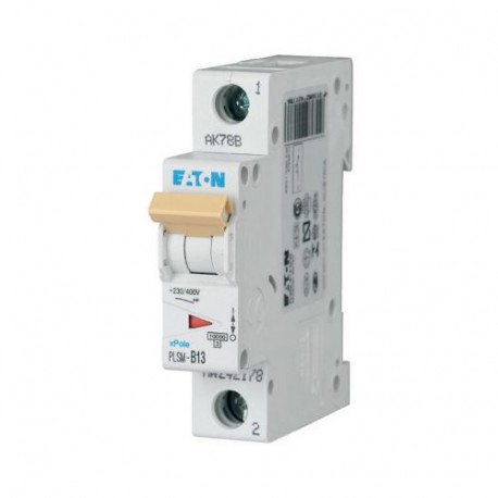 Eaton-moeller PLSM-D13-MW Y7-242227 EATON ELECTRIC Over current switch, 13A, 1p, type D characteristic