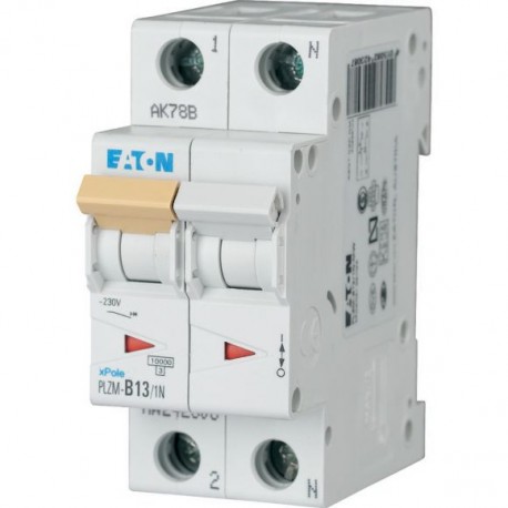 Eaton-moeller PLZM-C13/1N-MW Y7-242334 EATON ELECTRIC Over current switch, 13A, 1pole+N, type C characteristic