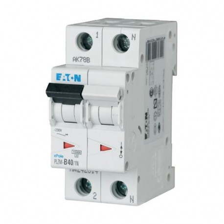 Eaton-moeller PLZM-C40/1N-MW Y7-242340 EATON ELECTRIC Over current switch, 40A, 1pole+N, type C characteristic