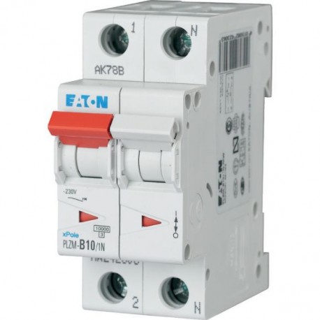 Eaton-moeller PLZM-D10/1N-MW Y7-242355 EATON ELECTRIC Over current switch, 10A, 1pole+N, type D characteristic