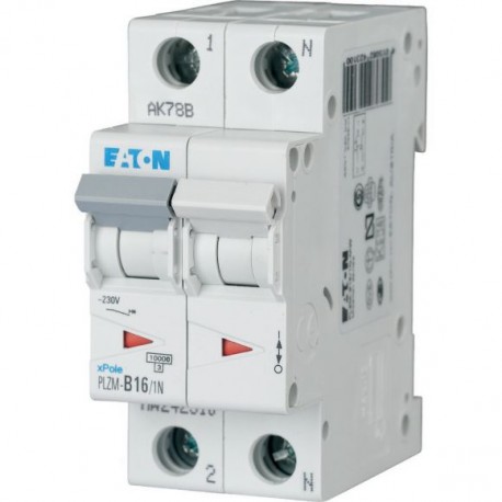 Eaton-moeller PLZM-D16/1N-MW Y7-242359 EATON ELECTRIC Over current switch, 16A, 1pole+N, type D characteristic