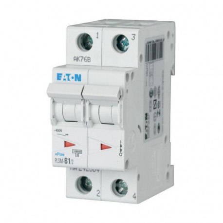 EATON - MOELLER PLSM-B1/2-MW PLSM-B1/2-MW 242364 EATON ELECTRIC Over current switch, 1A, 2 p, type B characteristic