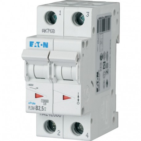 EATON - MOELLER PLSM-B2,5/2-MW PLSM-B2,5/2-MW 242368 EATON ELECTRIC Over current switch, 2, 5 A, 2 p, type B characteristic