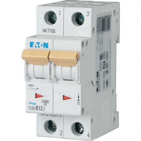 EATON - MOELLER PLSM-B12/2-MW PLSM-B12/2-MW 242376 EATON ELECTRIC Over current switch, 12A, 2 p, type B characteristic