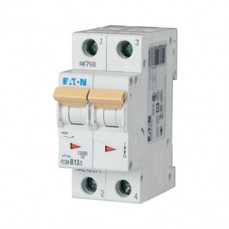 EATON - MOELLER PLSM-B13/2-MW PLSM-B13/2-MW 242377 Y7-242377 EATON ELECTRIC Over current switch, 13A, 2p, type B characteristic