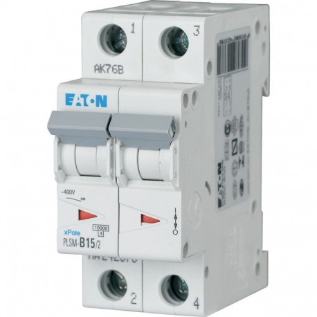 Eaton-moeller PLSM-B15/2-MW EATON ELECTRIC Miniature circuit breaker (MCB), 15A, 2 p, type B characteristic