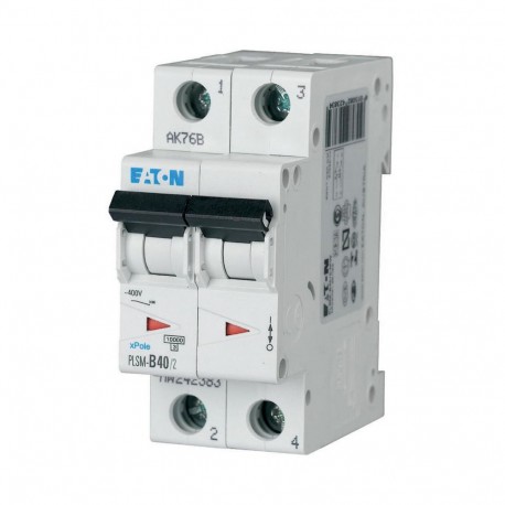 Eaton-moeller PLSM-B40/2-MW Y7-242383 EATON ELECTRIC Over current switch, 40A, 2p, type B characteristic