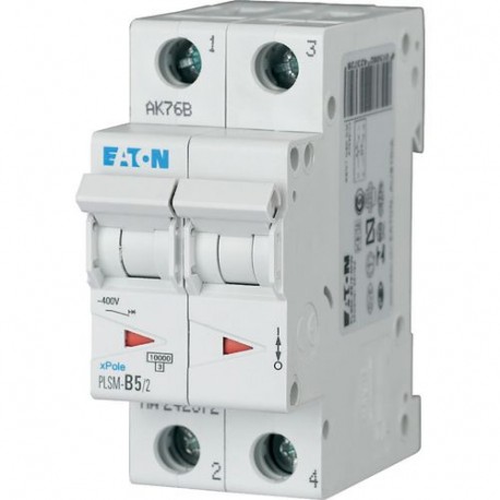 Eaton-moeller PLSM-C5/2-MW EATON ELECTRIC Over current switch, 5A, 2 p, type C characteristic