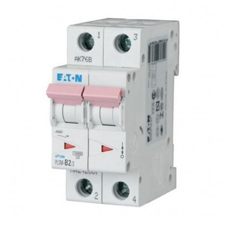 EATON - MOELLER PLSM-D2/2-MW PLSM-D2/2-MW 242416 EATON ELECTRIC Over current switch, 2A, 2p, type D characteristic