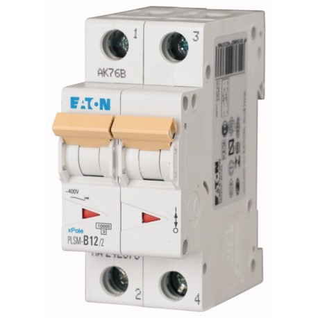EATON - MOELLER PLSM-D12/2-MW PLSM-D12/2-MW 242425 EATON ELECTRIC Over current switch, 12A, 2 p, type D characteristic